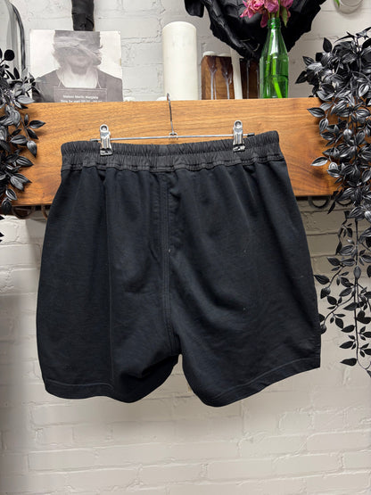 AW2022 Rick Owens ‘Pentagram’ Black Drawstring Boxing Shorts