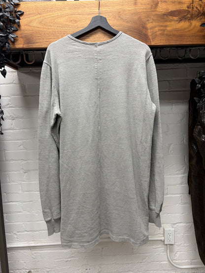 Rick Owens DRKSHDW Heavy Cotton Grey Long Sleeve Shirt