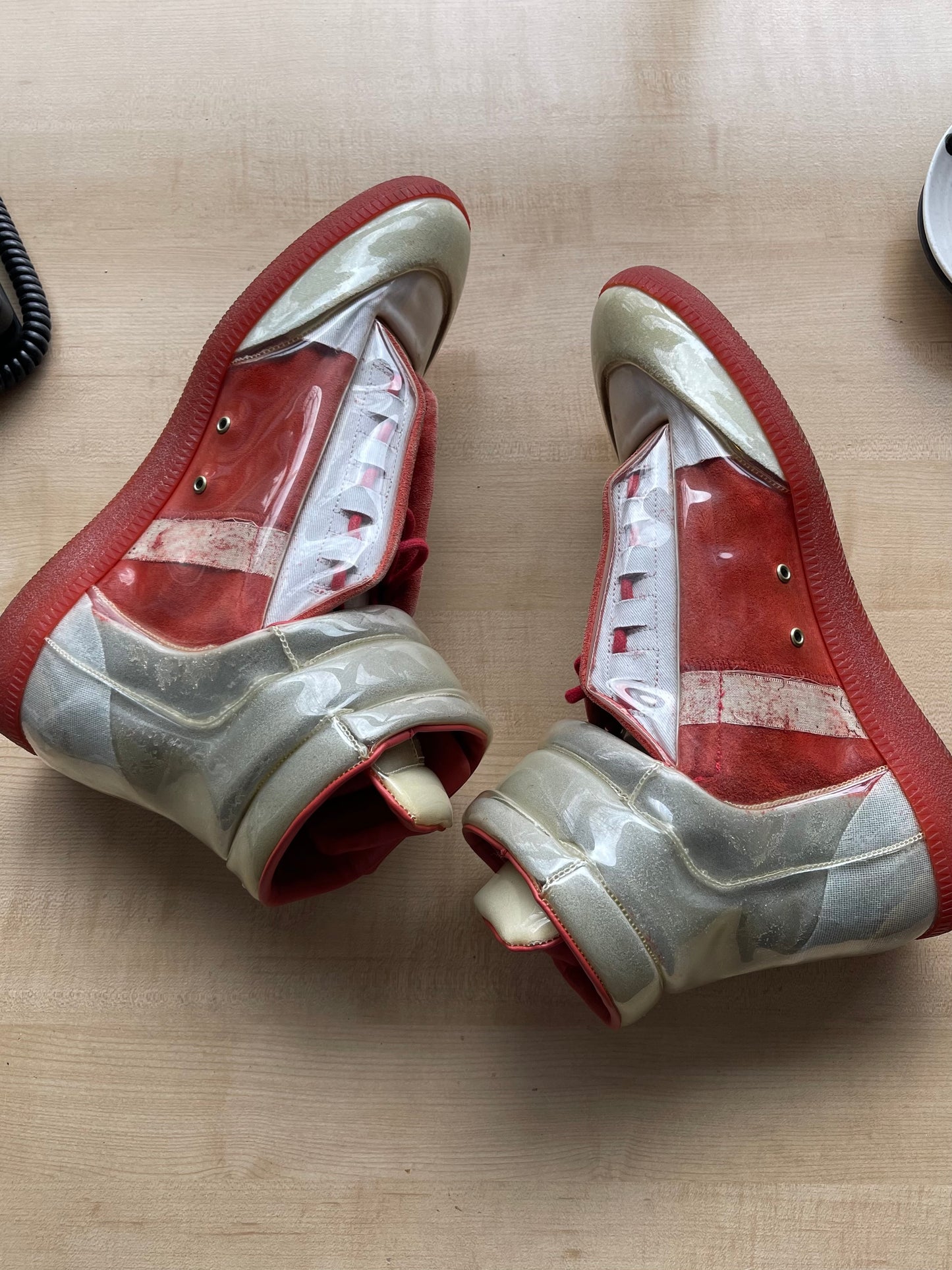 Maison Margiela PVC Wrapped Future High Top Sneakers