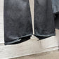Rick Owens DRKSHDW ‘Bolans’ Bootcut Waxed Black Flared Denim