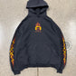 2024 Balenciaga ‘Unity Flame’ Distressed Pullover Hoodie