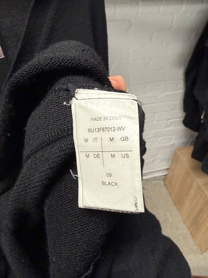 AW2013 Rick Owens ‘Plinth’ Black Wool Cardigan