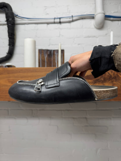 J.W. Anderson ‘Zipper Track’ Leather Slip On Mules