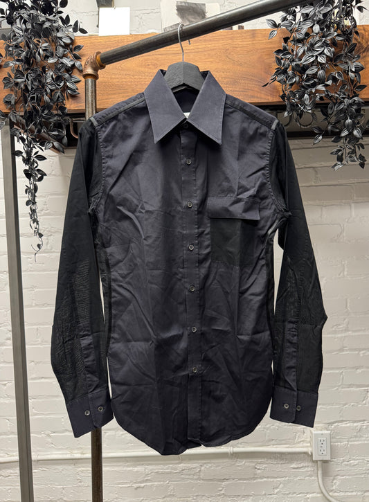 Yves Saint Laurent ‘Rive Gauche’ by Tom Ford Semi-Sheer ‘Tuxedo’ Dress Shirt