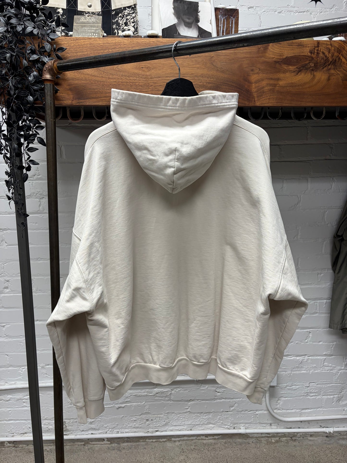 SS2022 Balenciaga ‘Unity Logo’ Cream White Pullover Hoodie