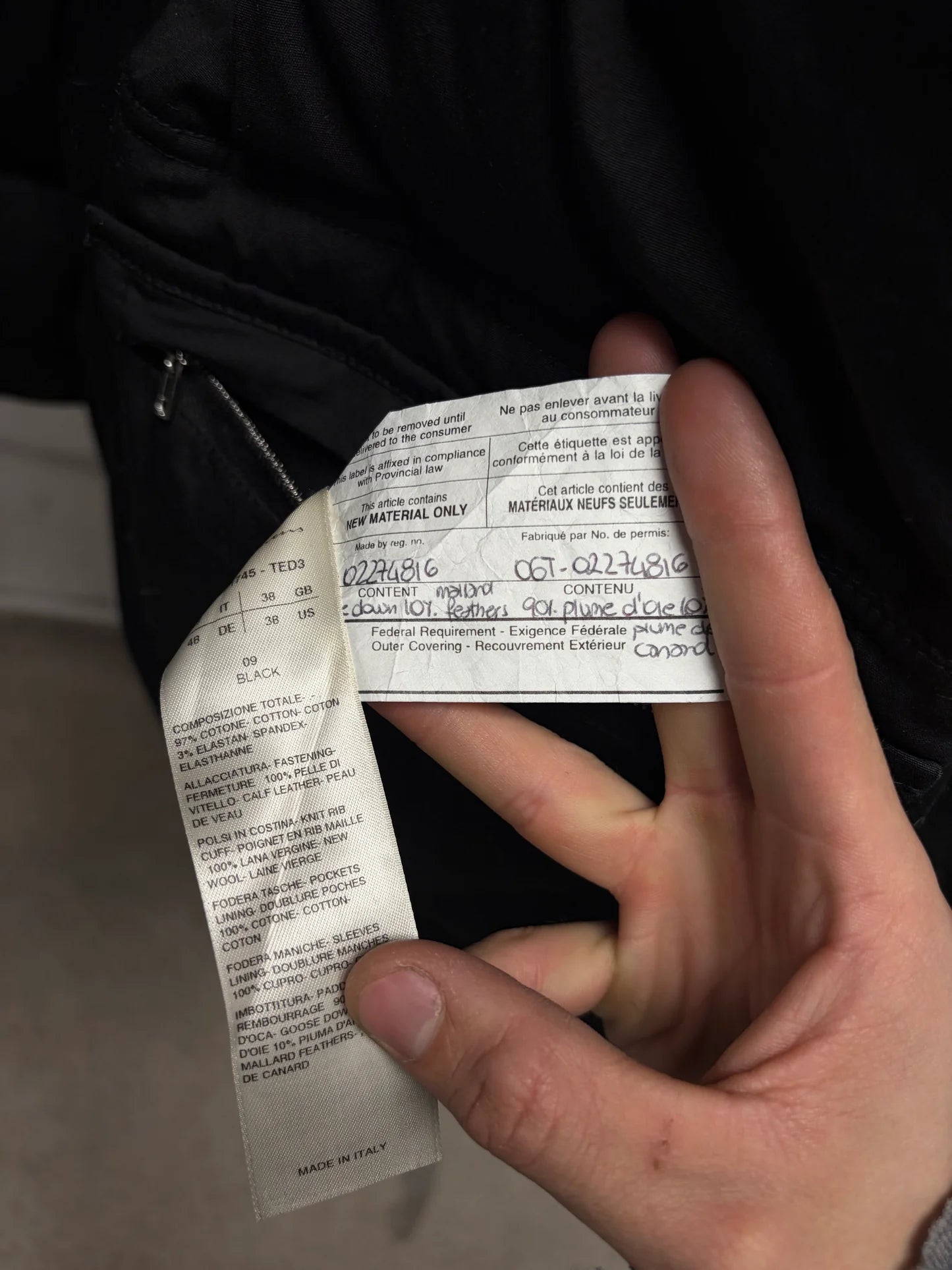 AW2018 Rick Owens ‘Dustolator’ Mainline Leather Bondage Strap Down Jacket