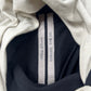 AW2022 Rick Owens ‘Strobe’ Layered Cotton Pearl/Black Sleeveless Top