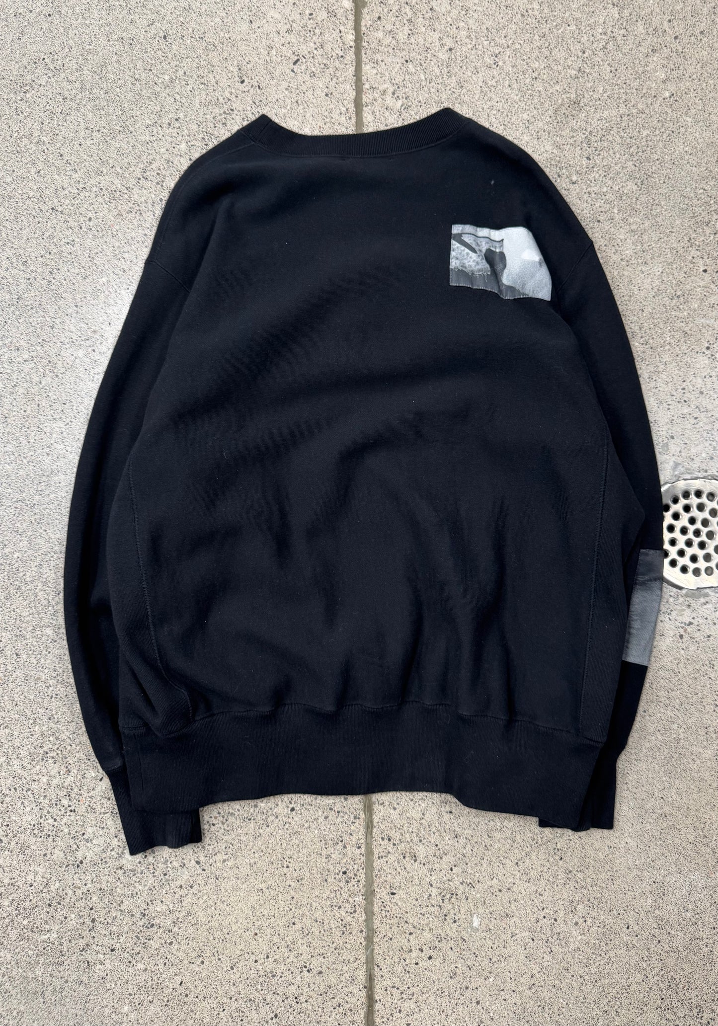 SS2014 Undercover ‘Psycho’ Chenille Patch Black Sweatshirt