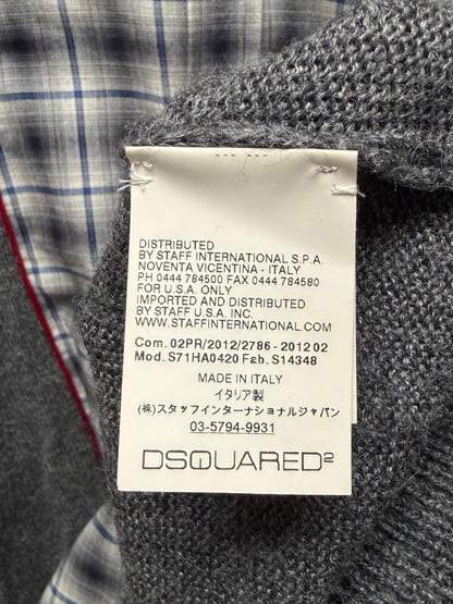 2012 Dsquared2 Hybrid Reconstructed Flannel/Knit Sweater