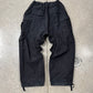 AW2022 Balenciaga ‘Ripstop’ Wide Leg Black Cargo Pants