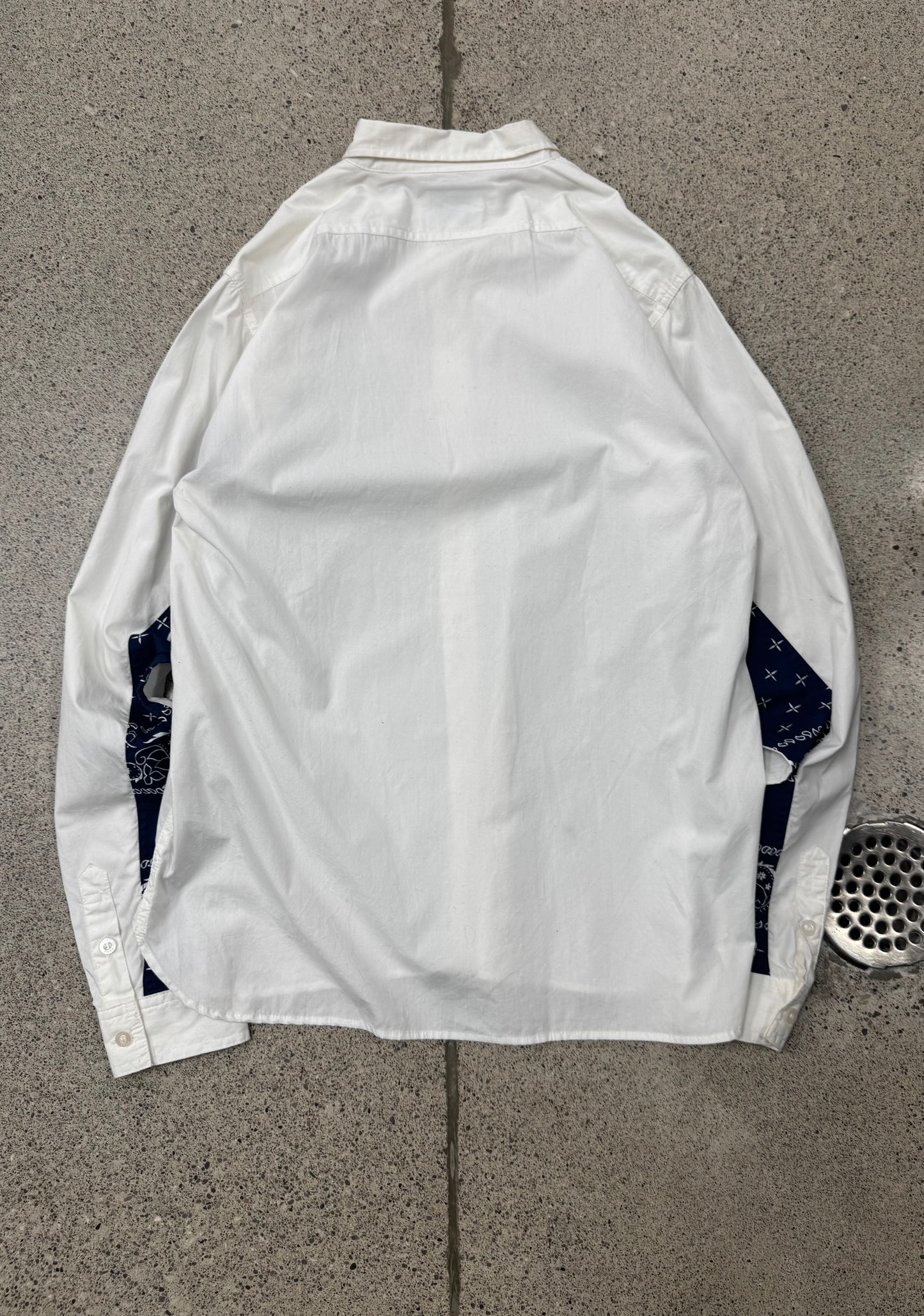 2000s Fuct ‘Paisley’ Trim Button Down Shirt