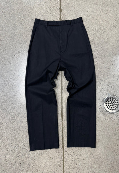 SS2018 Rick Owens ‘Dirt’ Mainline Cropped Black Trousers