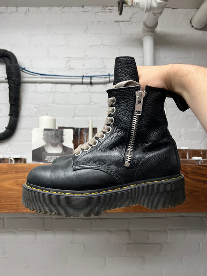 Rick Owens x Doc Martens ‘1460’ Quad Sole Calfskin Leather Combat Boots