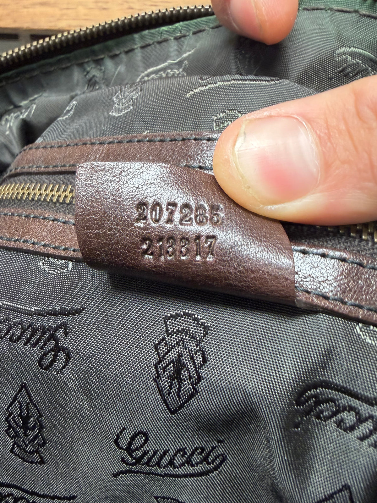 Gucci by Frida Giannini ‘Babouska’ Dark Brown Leather Handbag with Gold Hardware