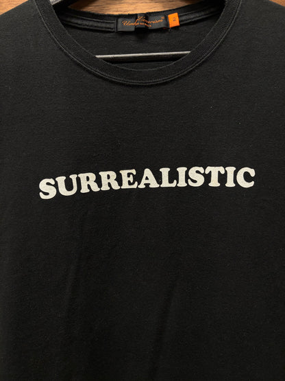 SS2005 Undercover ‘Surrealistic’ Inside Out Seam Black Slogan T-Shirt