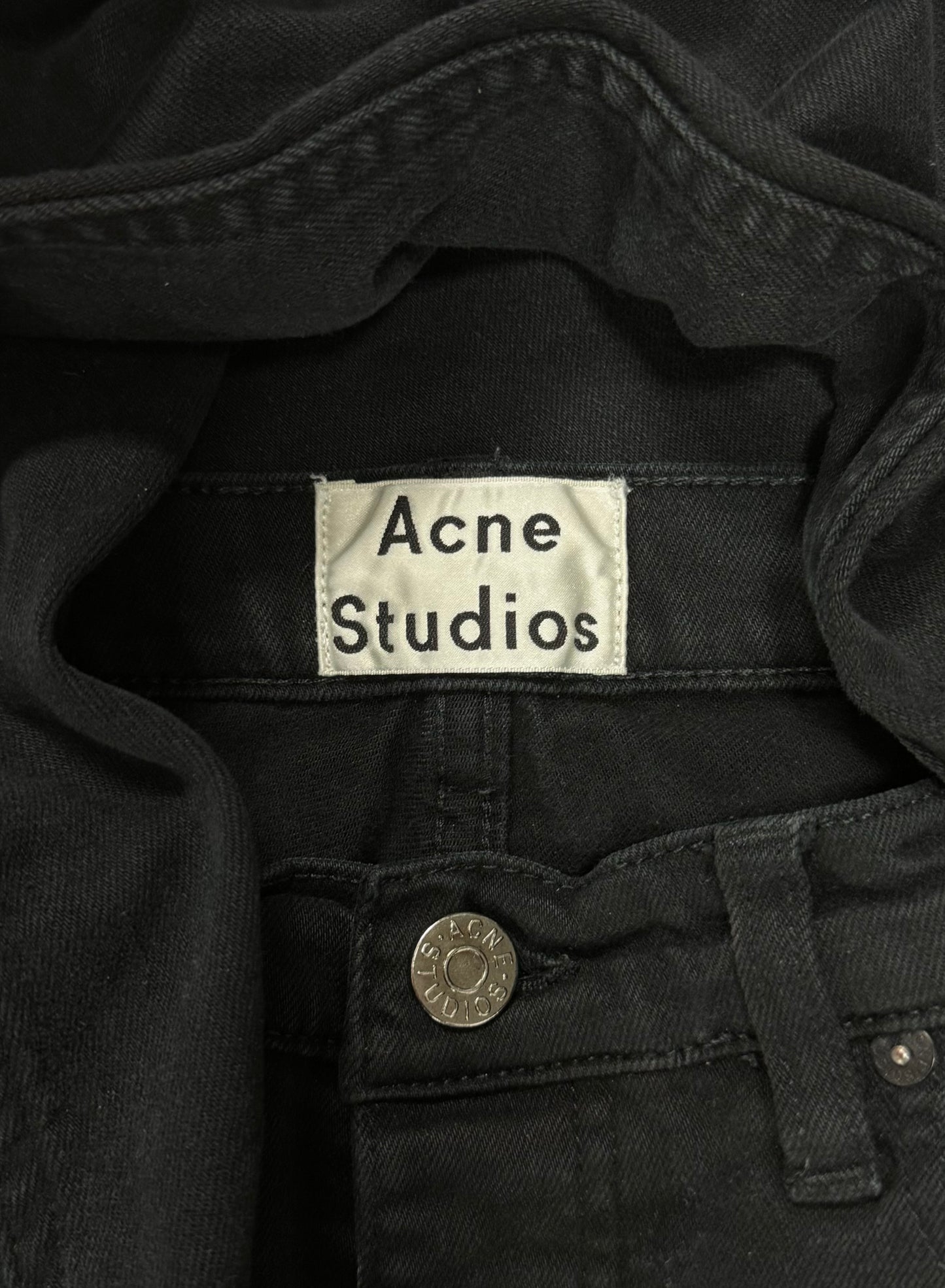 Acne Studios Black Slim/Skinny Cut Denim