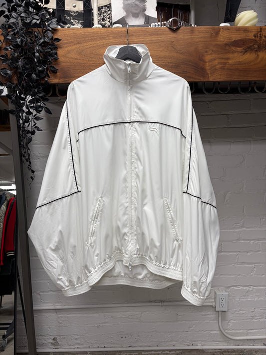 SS2021 Balenciaga ‘Sporty B’ Logo White Oversized Windbreaker