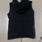 Balmain ‘Side-Zip’ Black Cotton Sleeveless Hoodie