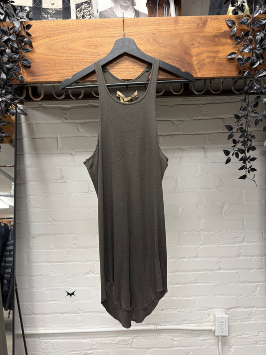 Early 2000s Rick Owens O&M Era Dark Dust ‘Dickflap’ Tank Top