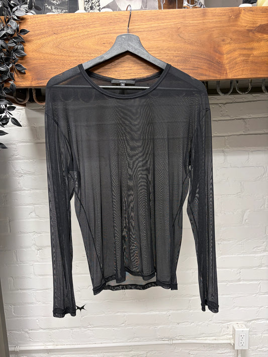 Gucci by Tom Ford Sheer Black Layering Long Sleeve Shirt