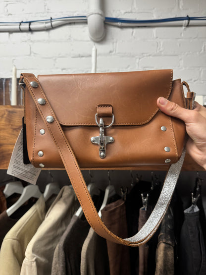 Maison Margiela ‘Fireman Clasp’ Brown Leather Bag