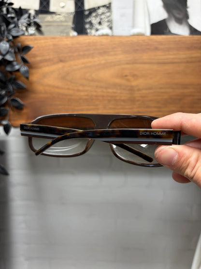 AW2003 Dior Homme by Hedi Slimane ‘Luster’ Black Tie Aviator Sunglasses