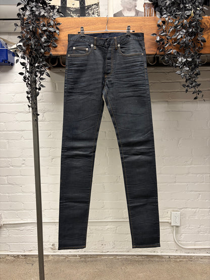 Dior Homme Raw Over-Dyed Wash Unaltered Skinny Jeans