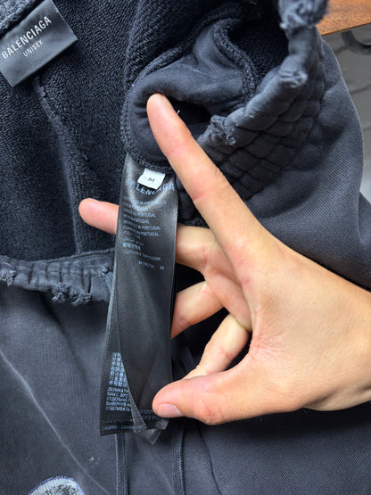AW2024 Balenciaga ‘See Now Buy Now’ Distressed Heavyweight Cotton Sweatpants