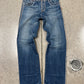 Vintage Jean Paul Gaultier ‘Raw Finish’ Blue Bootcut Flared Denim