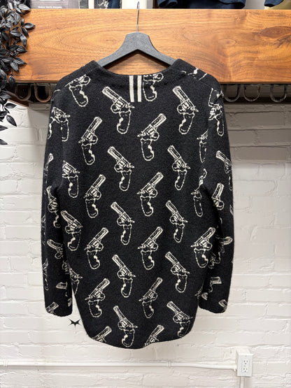 AW2014 Saint Laurent by Hedi Slimane ‘Pistol Print’ Cardigan