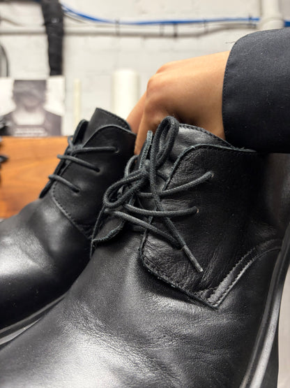 Acne Studios ‘Berby Stars’ Black Leather Low Top Derbys
