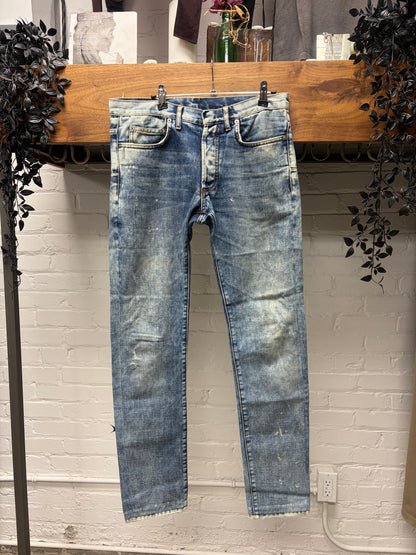 Dior Homme ‘Bleach’ Light Washed Blue Skinny Jeans