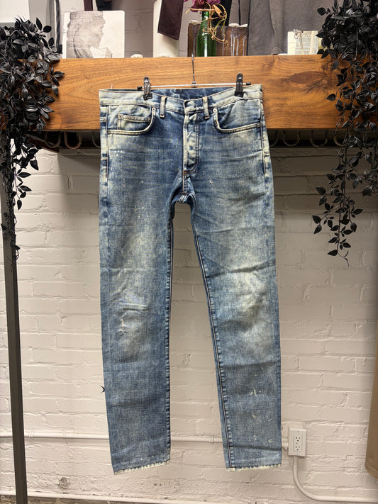 Dior Homme ‘Bleach’ Light Washed Blue Skinny Jeans