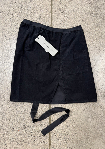 SS2023 Rick Owens ‘Lido’  DRKSHDW Black Corduroy Skirt