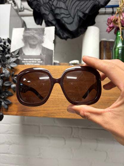 2000s Yves Saint Laurent Tortoiseshell Retro Style Sunglasses