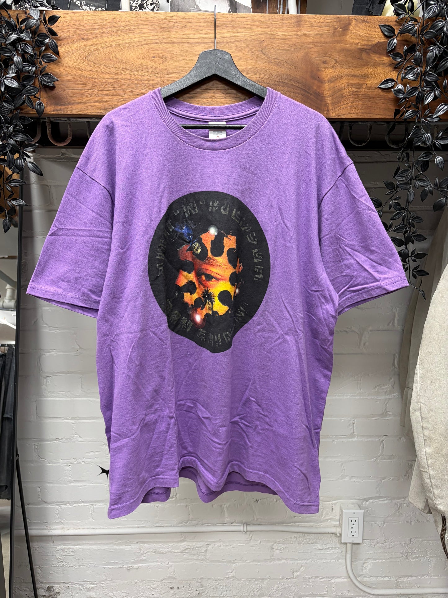 AW2022 Supreme Duck Down ‘Dah Shinin’ Purple Graphic T-Shirt