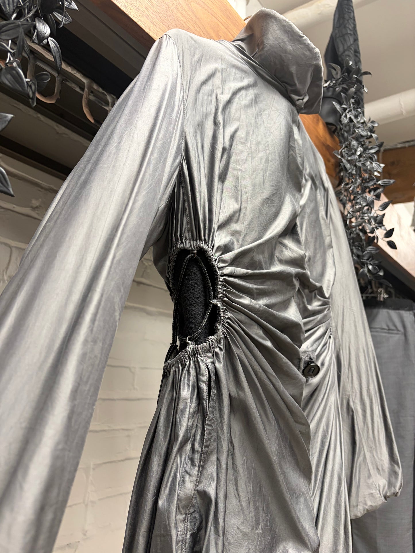 Issey Miyake ‘Woven Corset’ Metallic Silver Bondage Jacket