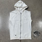 Dior Homme ‘Bee Motif’ White Cutoff Sleeveless Hoodie