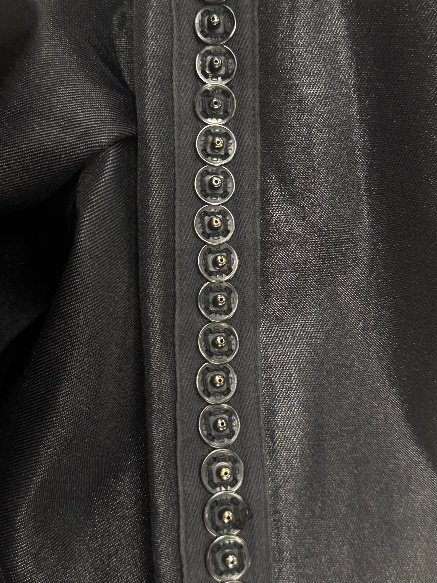 Ann Demeulemeester ‘Button Stripe’ Straight Cut Trousers