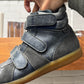 Maison Margiela Replica ‘G.A.T.’ Triple Strap Cobalt Blue/Gum Sole High Top Sneakers