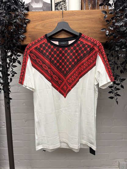 2010s Givenchy by Ricardo Tisci ‘Trompe ‘L’œil’ Scarf Draped Short Sleeve Cotton T-Shirt