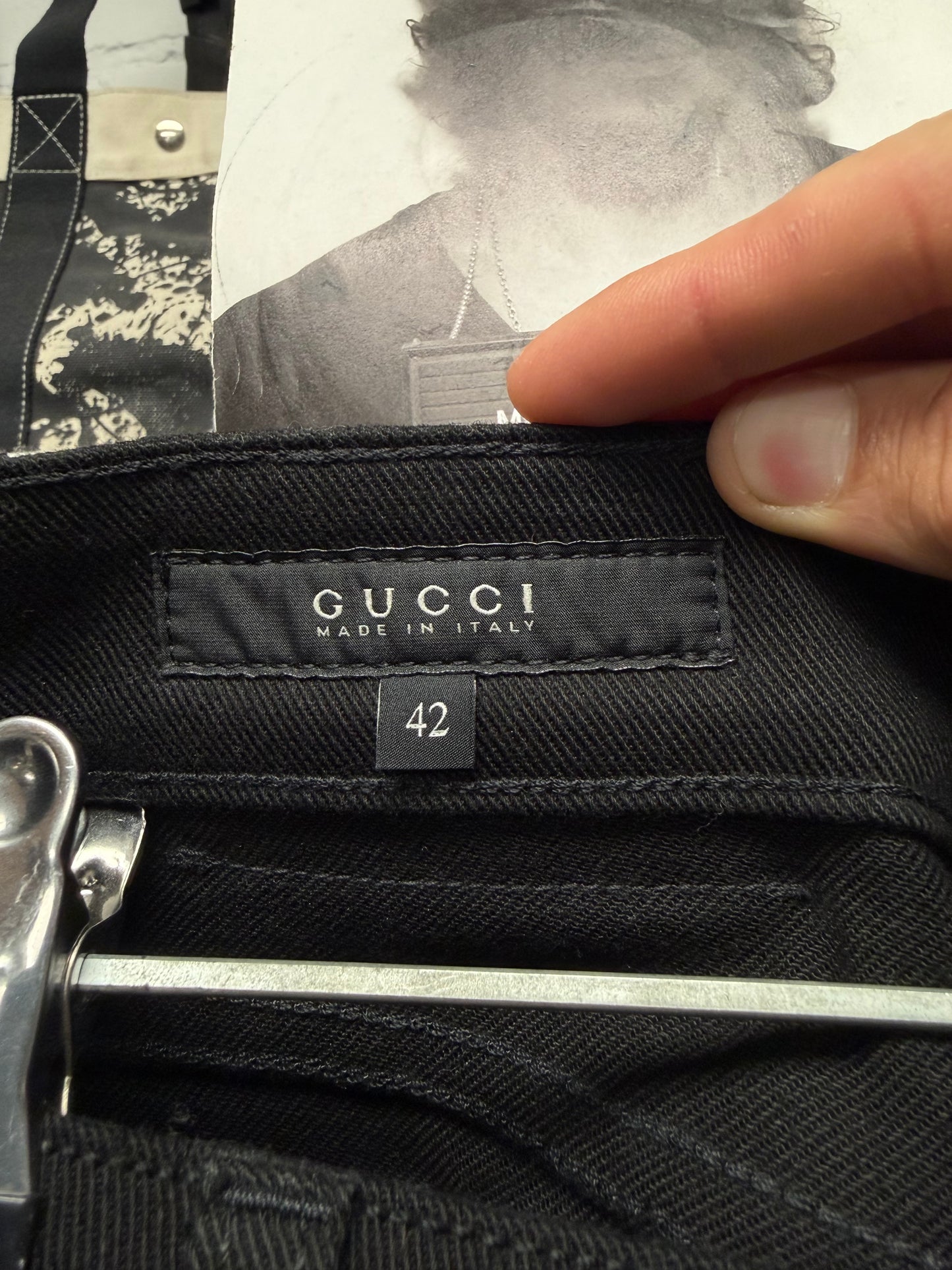 Gucci Corduroy Black/Blue Slim Cut Jeans