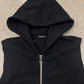 Balmain ‘Side-Zip’ Black Cotton Sleeveless Hoodie