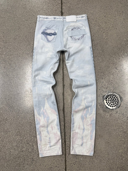 SS2016 Givenchy ‘Jesus in Thorns’ Carpenter Skinny Denim
