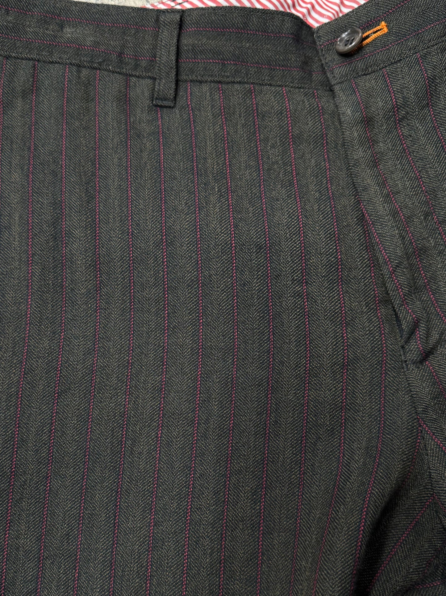 Comme Des Garçons Homme Pinstripe Trousers