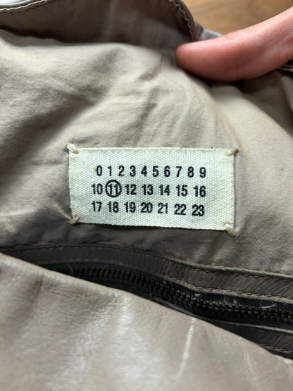 Margiela Brown Leather Oversized Jumbo Shopper/Tote Bag