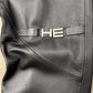 Heliot Emil Black Calfskin Leather Pants