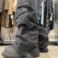 AW2023 Balenciaga Distressed Convertible Black Cargo Pants