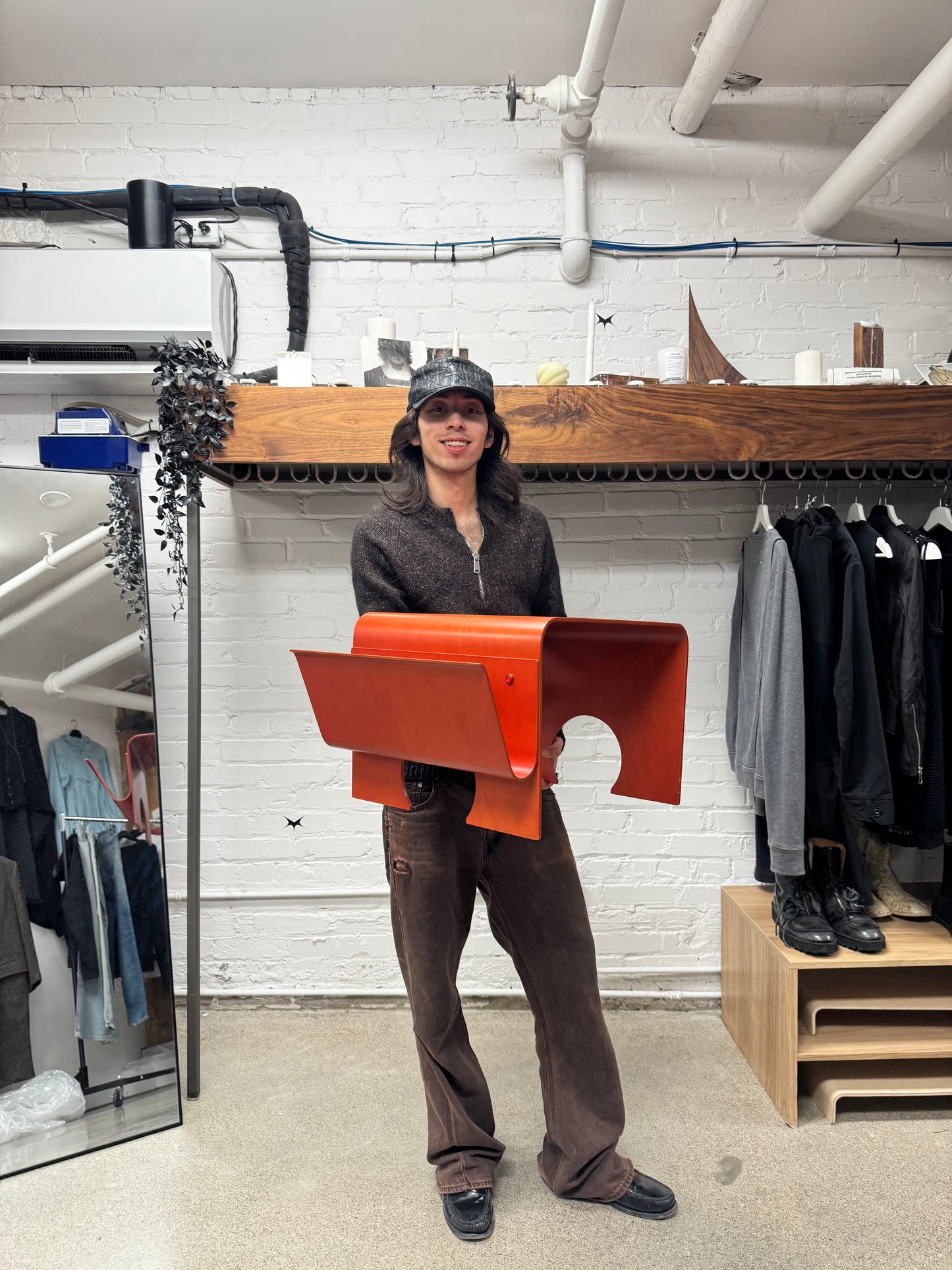 Undercover x Case Study ‘Elephant Shape’ Wood Side Table + Magazine Rack