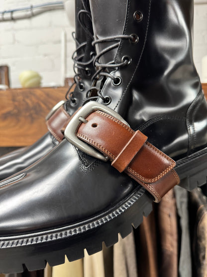 Maison Margiela ‘County’ Tabi Split Toe Leather Combat Boots